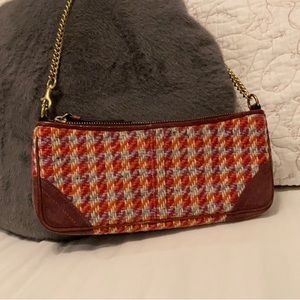 NWOT COACH Rare Purple Houndstooth Collection Mini Shoulder Bag